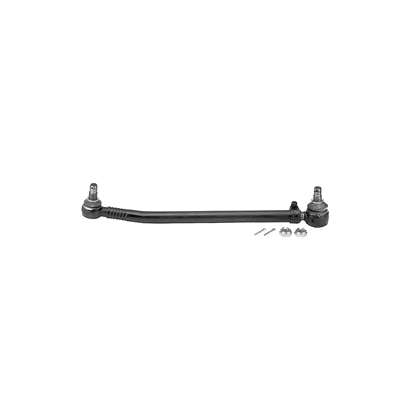 febi bilstein 15756 Drag Link with castle nuts and cotter pins, from steering gear to 1st front axle, pack of one