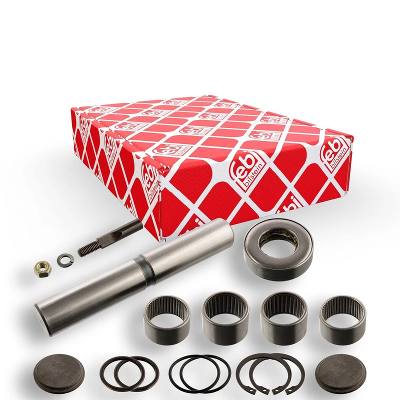 febi bilstein 08803 King Pin Set with thrust bearing, single set, pack of one