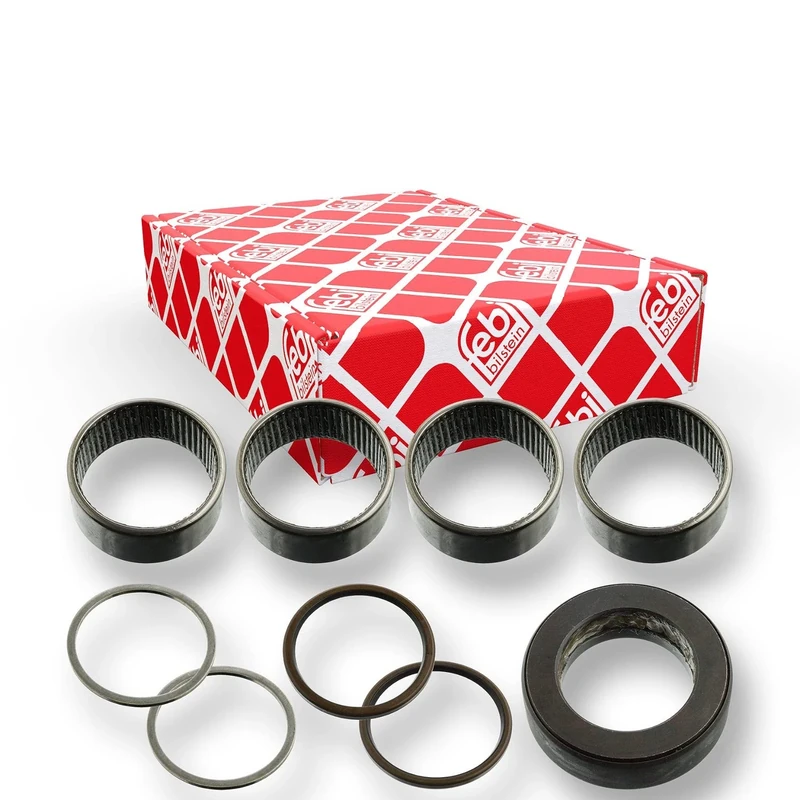 febi bilstein 15798 King Pin Set with thrust bearing, single set, pack of one