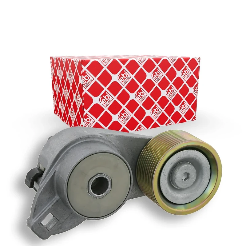 febi bilstein 23329 Tensioner Assembly for auxiliary belt, pack of one