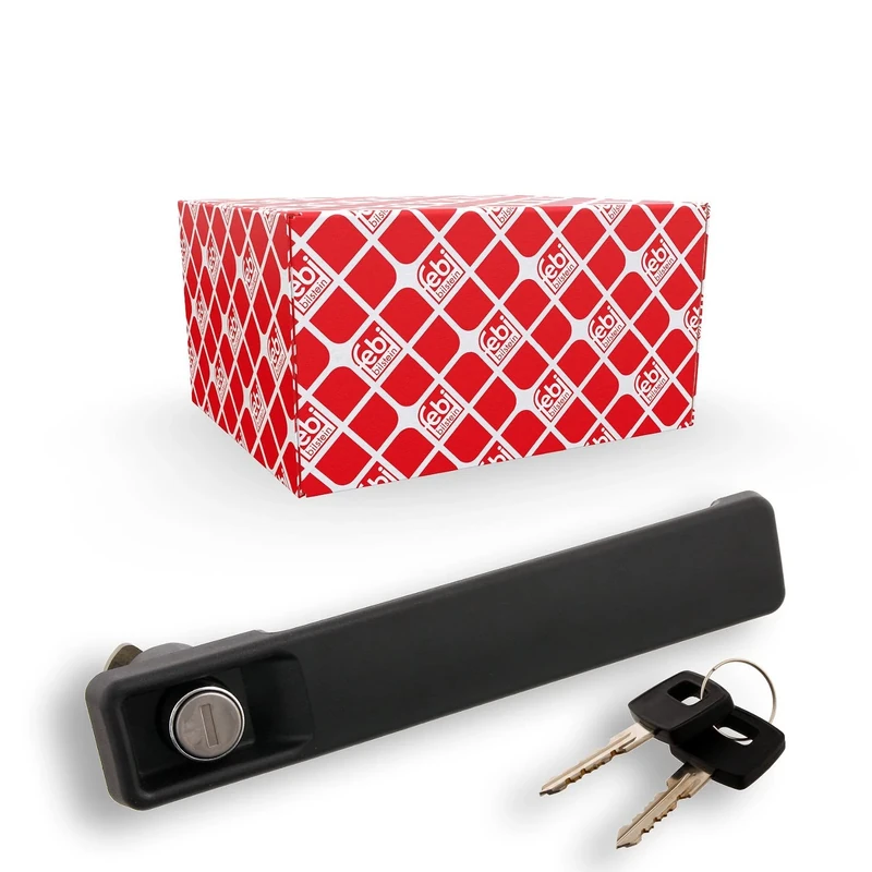 febi bilstein 29184 Door Handle with barrel lock and key, pack of one