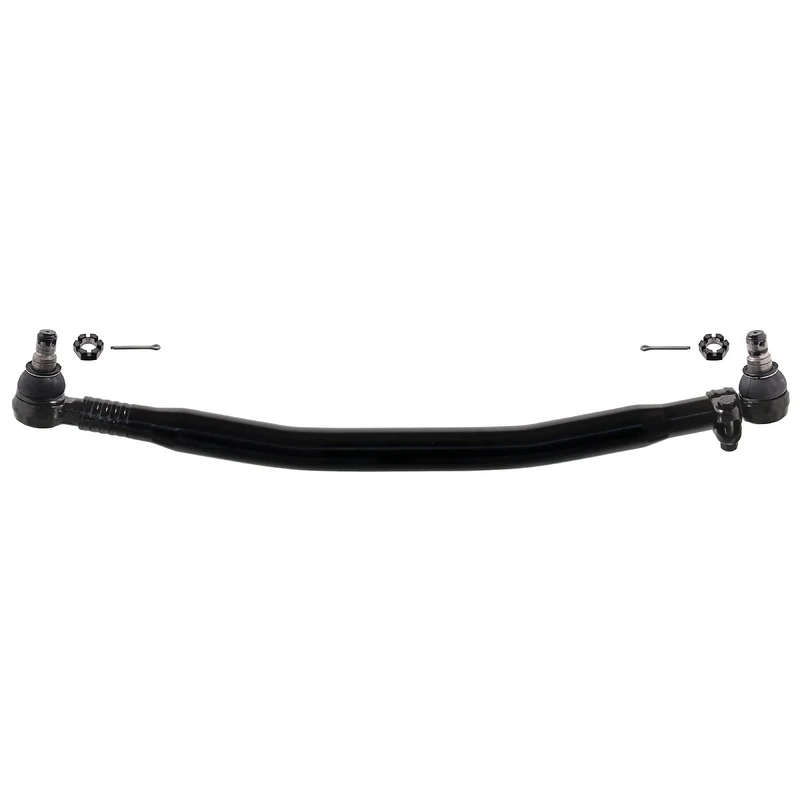 febi bilstein 18205 Drag Link with castle nuts and cotter pins, from steering gear to 1st front axle, pack of one