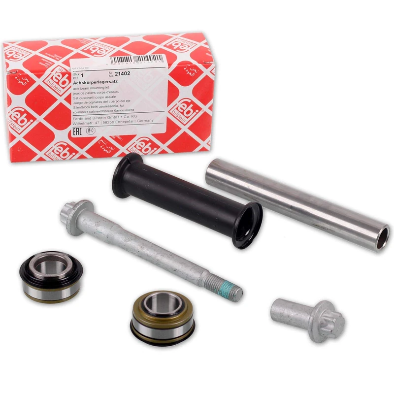 febi bilstein 21402 Axle Beam Mounting Kit incl. sleeve and spacer sleeve, pack of one