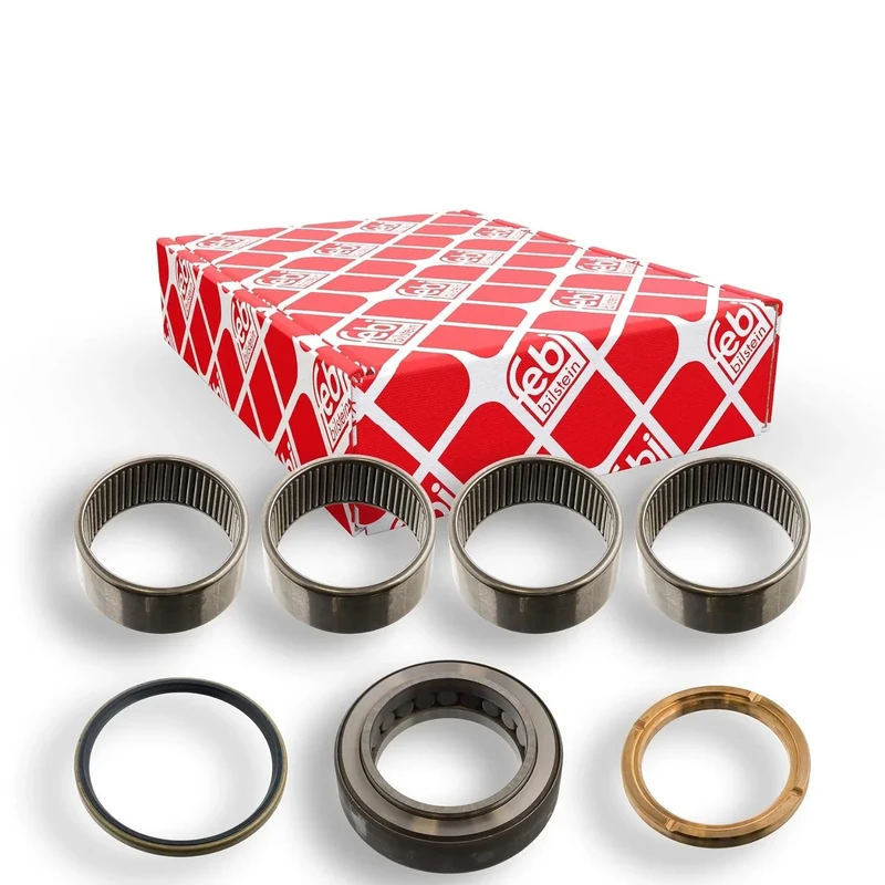 febi bilstein 15856 King Pin Set with bearing, without king pin, steering swivel arm side, pack of one