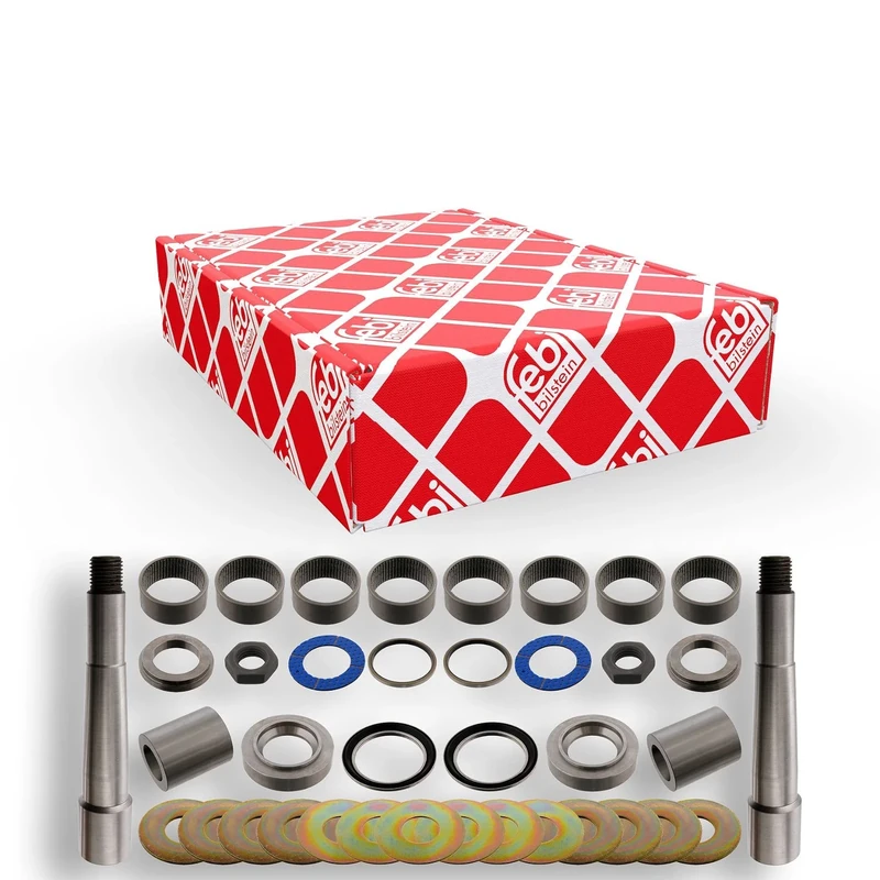 febi bilstein 29710 King Pin Set with friction bearing, double set, pack of one