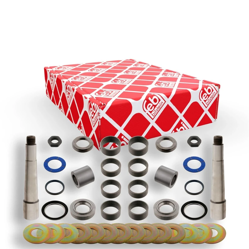 febi bilstein 29720 King Pin Set with friction bearing, double set, pack of one