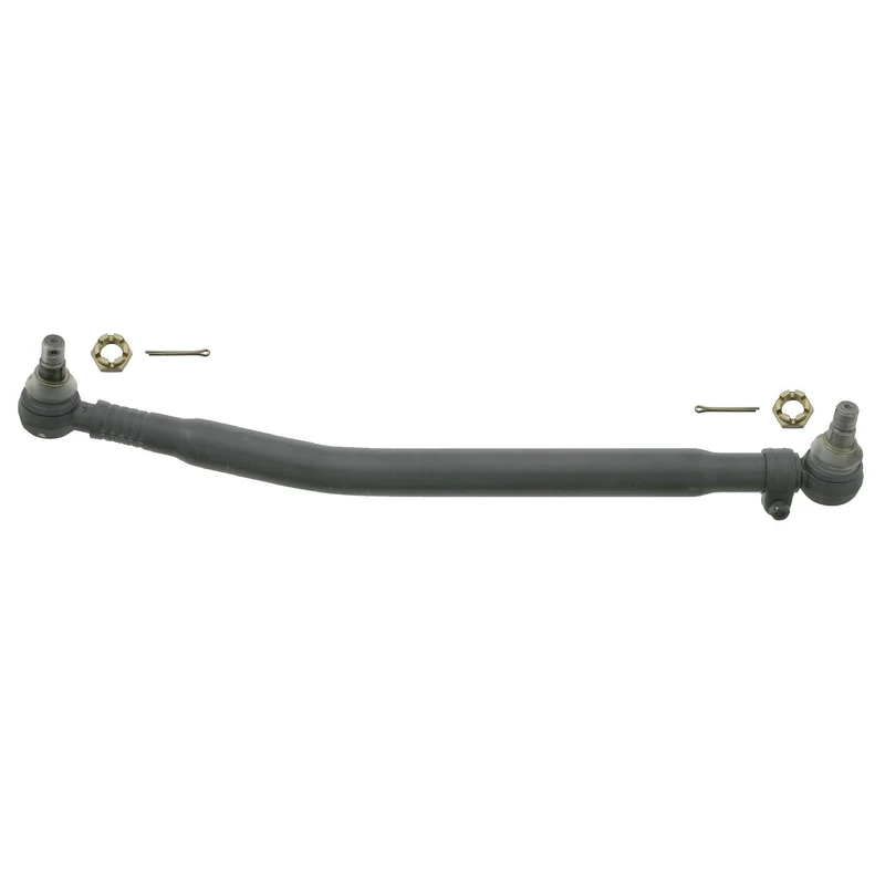 febi bilstein 18701 Drag Link with castle nuts and cotter pins, from steering gear to 1st front axle, pack of one