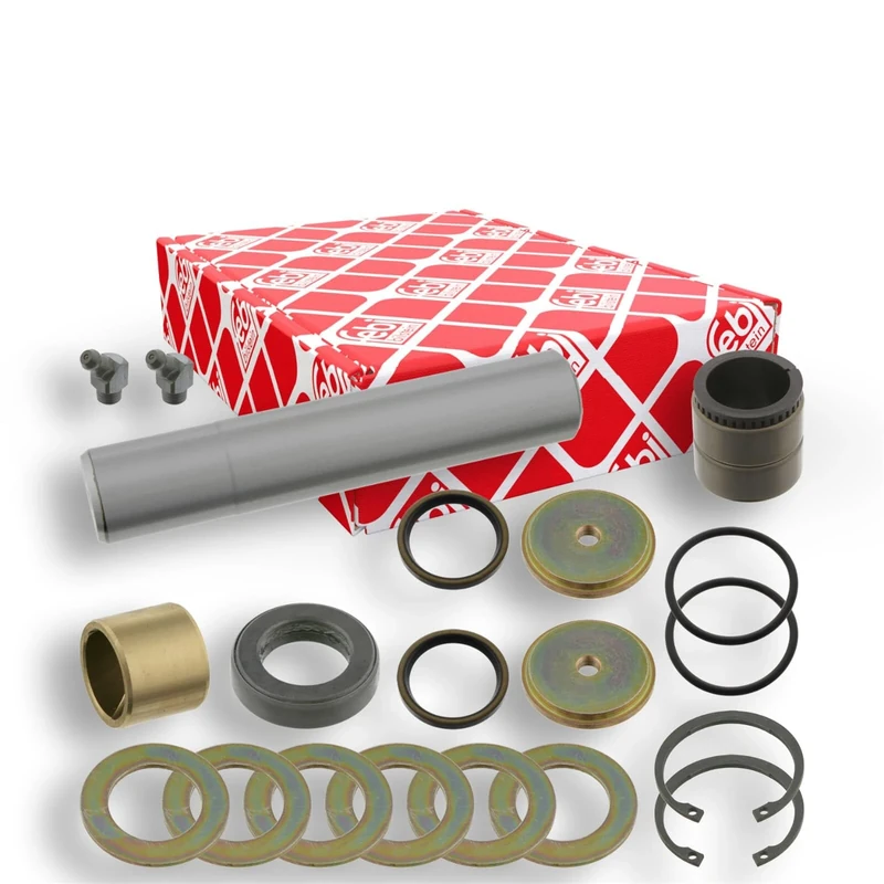 febi bilstein 11369 King Pin Set with thrust bearing, single set, pack of one