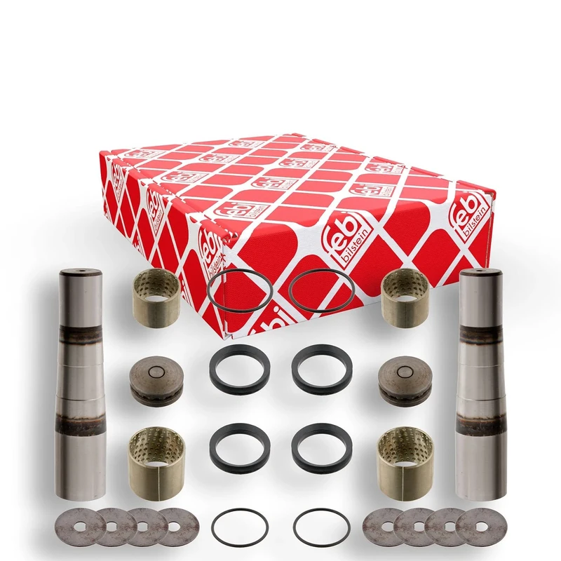 febi bilstein 29730 King Pin Set with friction bearing, double set, pack of one