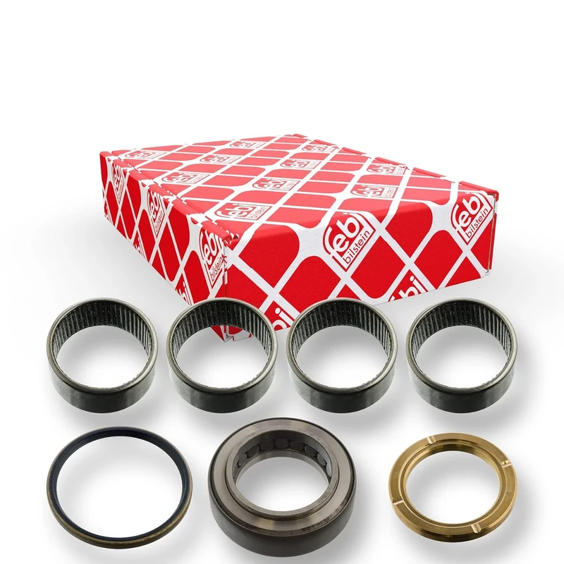 febi bilstein 15881 King Pin Set with bearing, without king pin, steering swivel arm side, pack of one