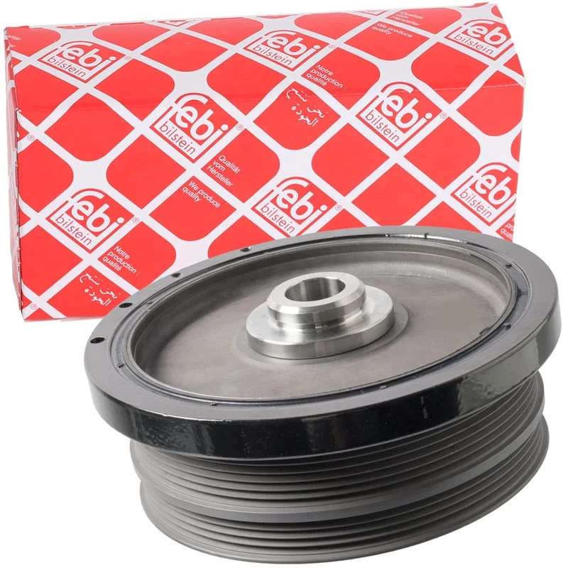 febi bilstein 34165 Pulley decoupled, for crankshaft, pack of one