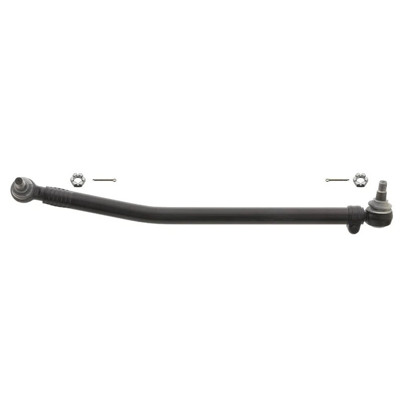 febi bilstein 17153 Drag Link with castle nut and cotter pin, from steering gear to 1st idler arm, pack of one