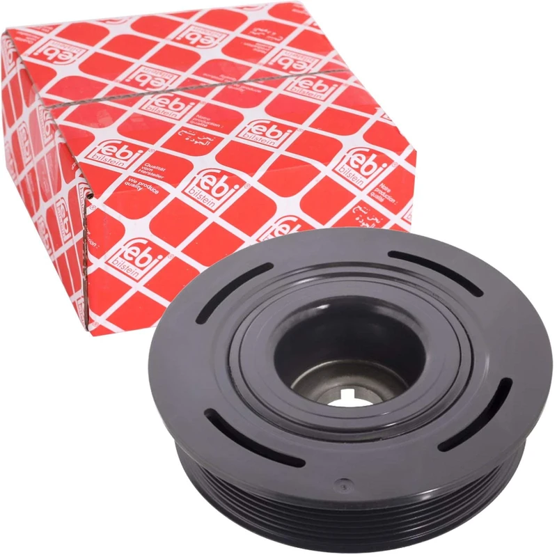 febi bilstein 32133 Pulley decoupled, for crankshaft, pack of one