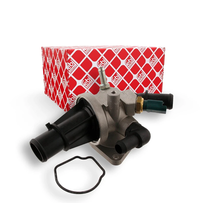 febi bilstein 32646 Thermostat Housing with temperature switch and seal, pack of one