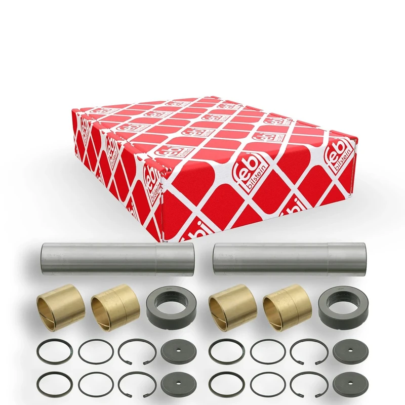 febi bilstein 06010 King Pin Set with friction bearing, double set, pack of one