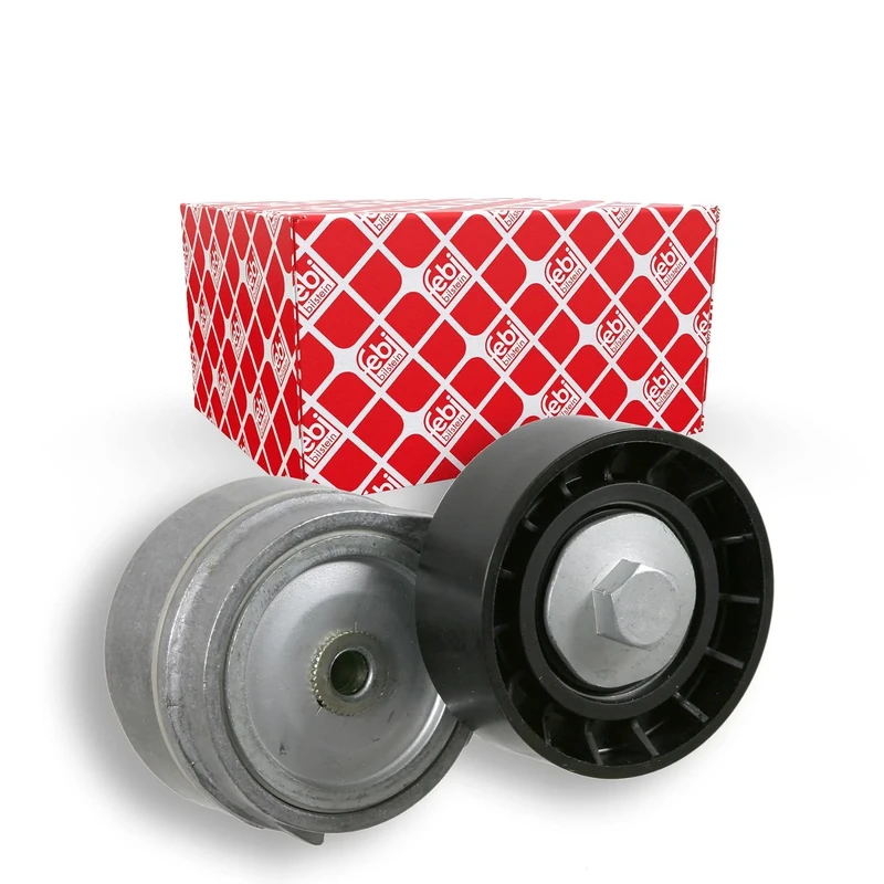 febi bilstein 22896 Tensioner Assembly for auxiliary belt, pack of one