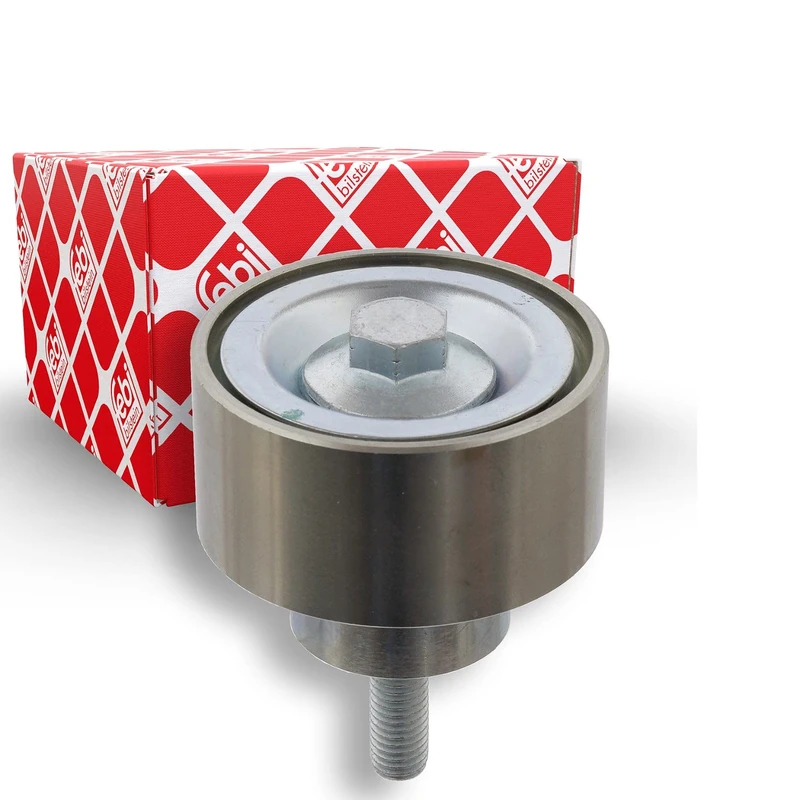 febi bilstein 22899 Tensioner Pulley for auxiliary belt, with screw, pack of one