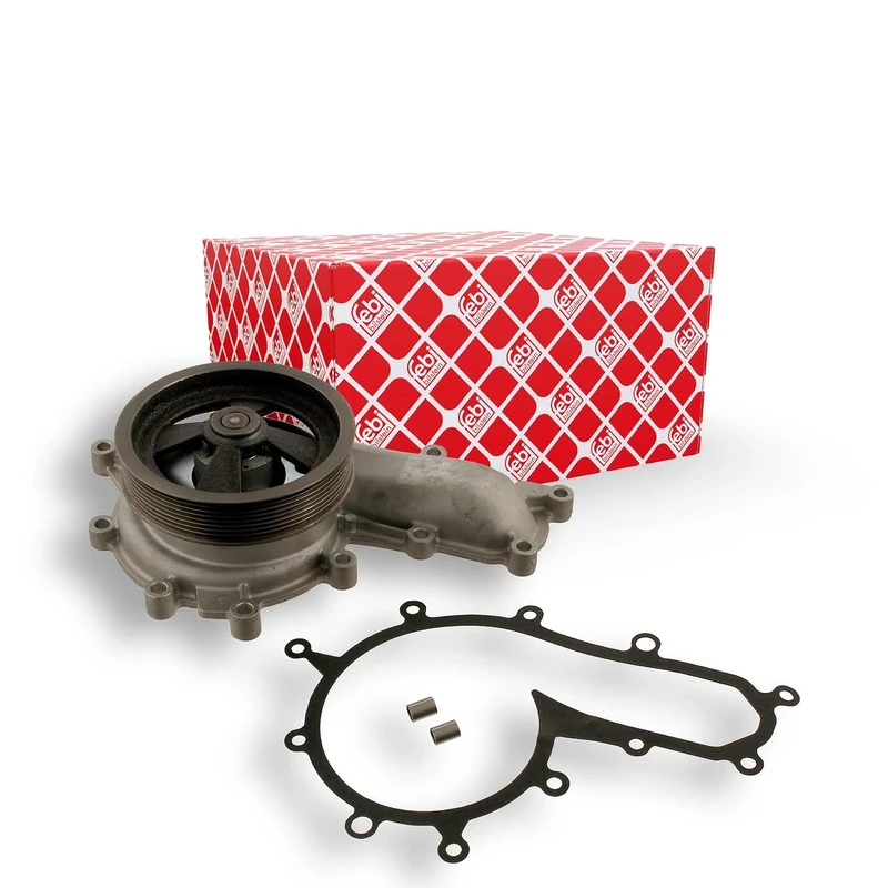 febi bilstein 30769 Water Pump with belt pulley and seals, pack of one