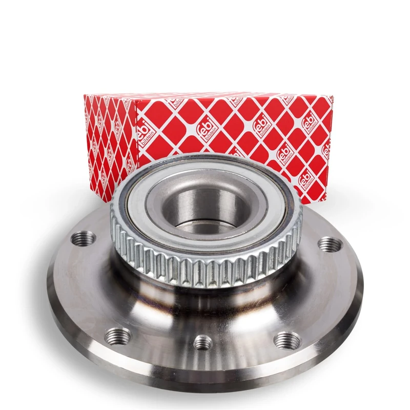 febi bilstein 18769 Wheel Bearing Kit with wheel hub and ABS sensor ring, pack of one