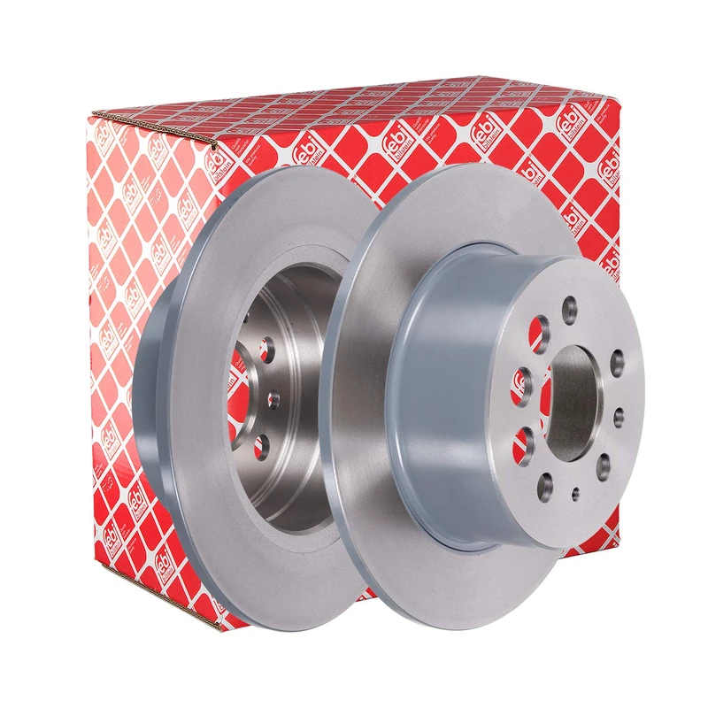 febi bilstein 11449 Brake Disc Set (2 Brake Disc) rear, full, No. of Holes 4