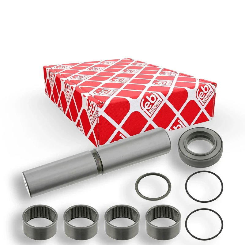 febi bilstein 11480 King Pin Set with friction bearing, single set, pack of one