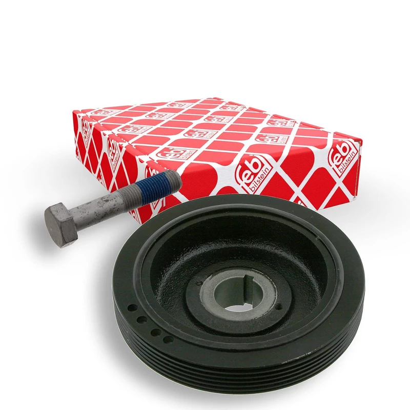 febi bilstein 33786 Pulley decoupled, for crankshaft with screw, pack of one