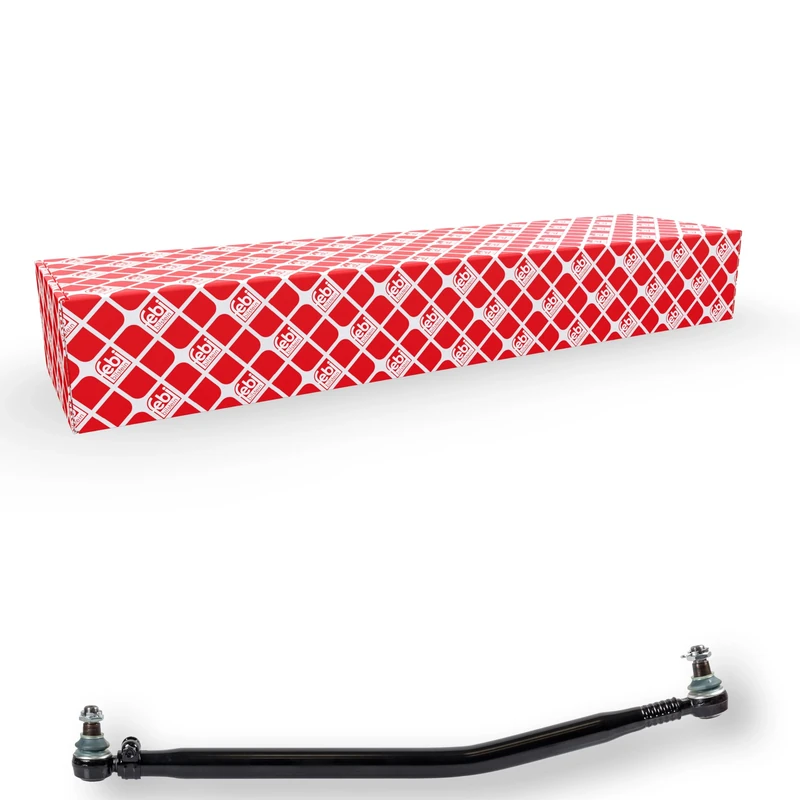 febi bilstein 02175 Drag Link with castle nuts and cotter pins, pack of one