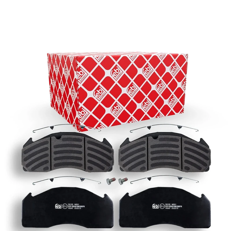 febi bilstein 16545 Brake Pad Set with fastening material, 1 unit