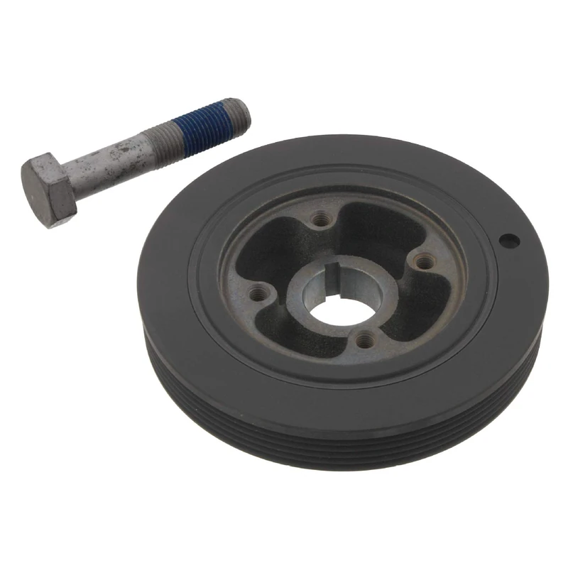 febi bilstein 33799 Pulley decoupled, for crankshaft with screw, pack of one