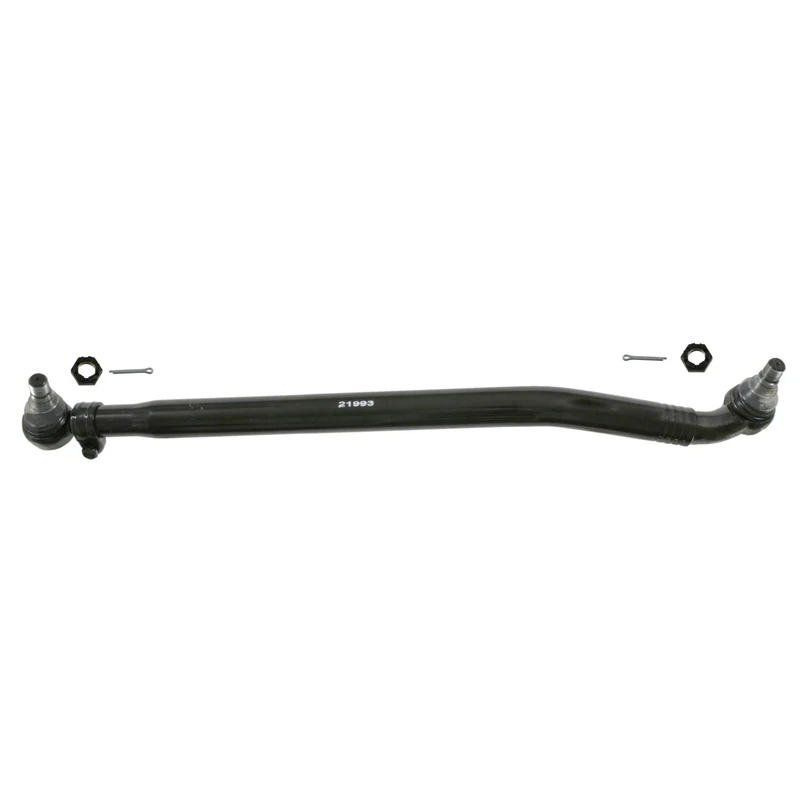 febi bilstein 21993 Drag Link with castle nuts and cotter pins, from steering gear to 1st front axle, pack of one
