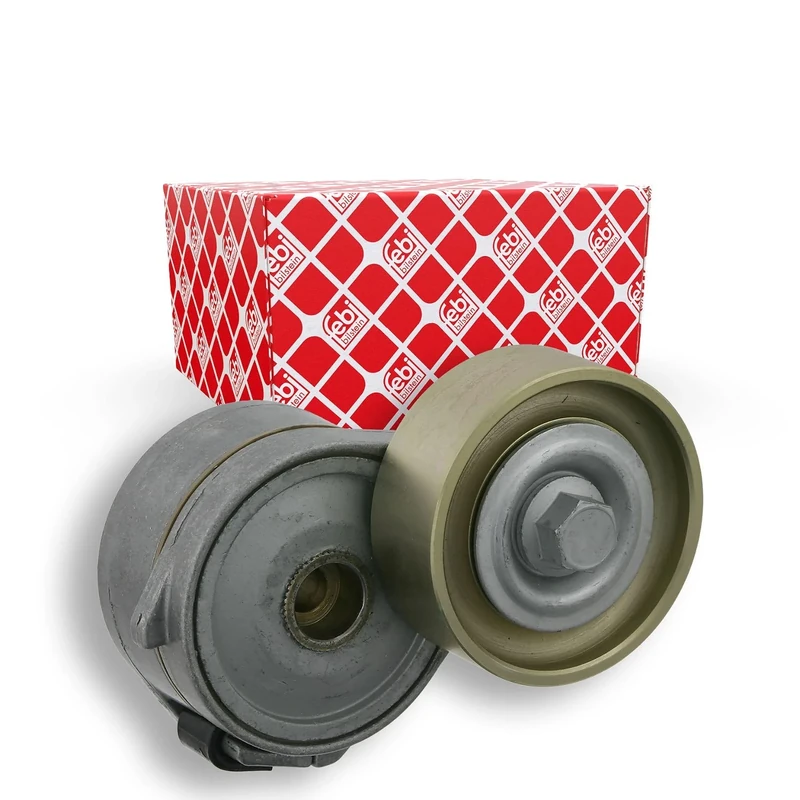 febi bilstein 22973 Tensioner Assembly for auxiliary belt, pack of one