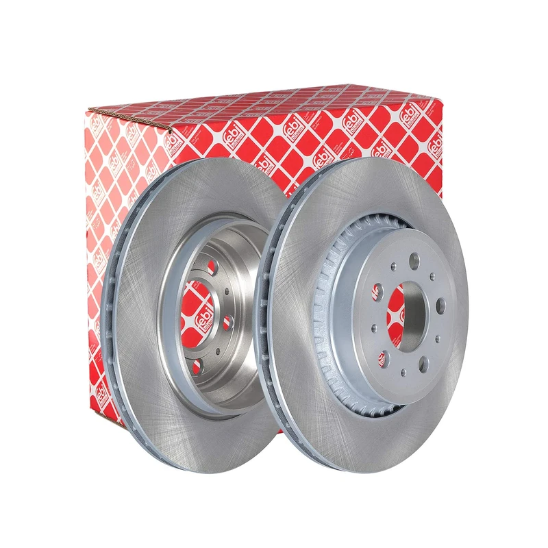 febi bilstein 32249 Brake Disc Set (2 Brake Disc) rear, internally ventilated, No. of Holes 5