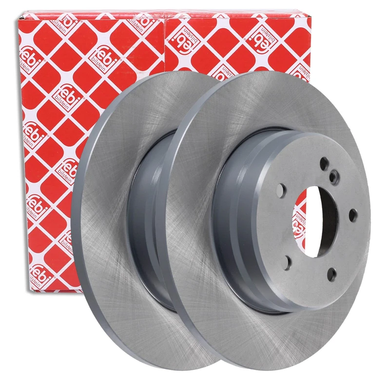 febi bilstein 17829 Brake Disc Set (2 Brake Disc) rear, full, No. of Holes 5
