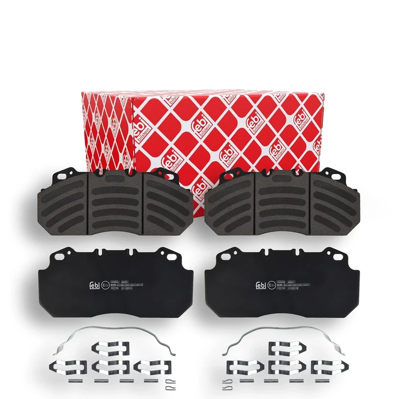 febi bilstein 16574 Brake Pad Set with additional parts, 1 unit