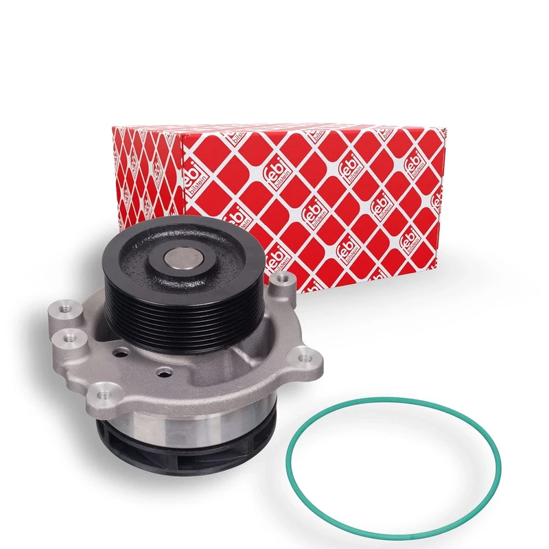 febi bilstein 31737 Water Pump with belt pulley and seals, pack of one