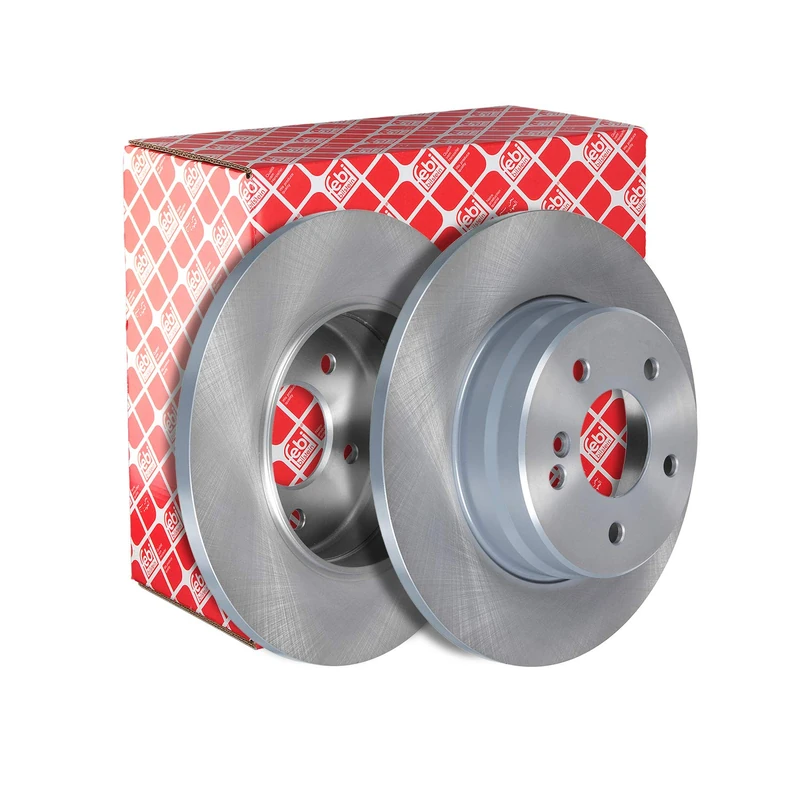febi bilstein 04628 Brake Disc Set (2 Brake Disc) rear, full, No. of Holes 5