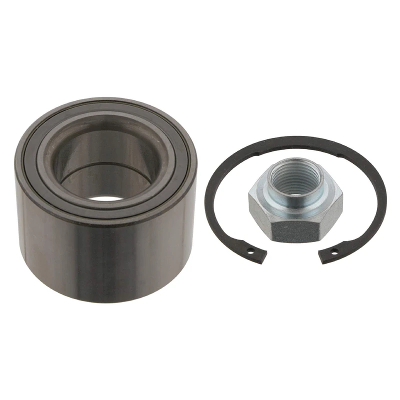 febi bilstein 31342 Wheel Bearing Kit with axle nut and circlip, pack of one
