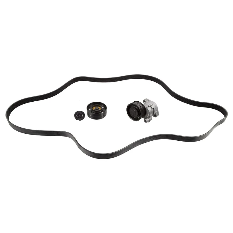 febi bilstein 30418 Auxiliary Belt Kit with belt tensioner and idler pulley, pack of one