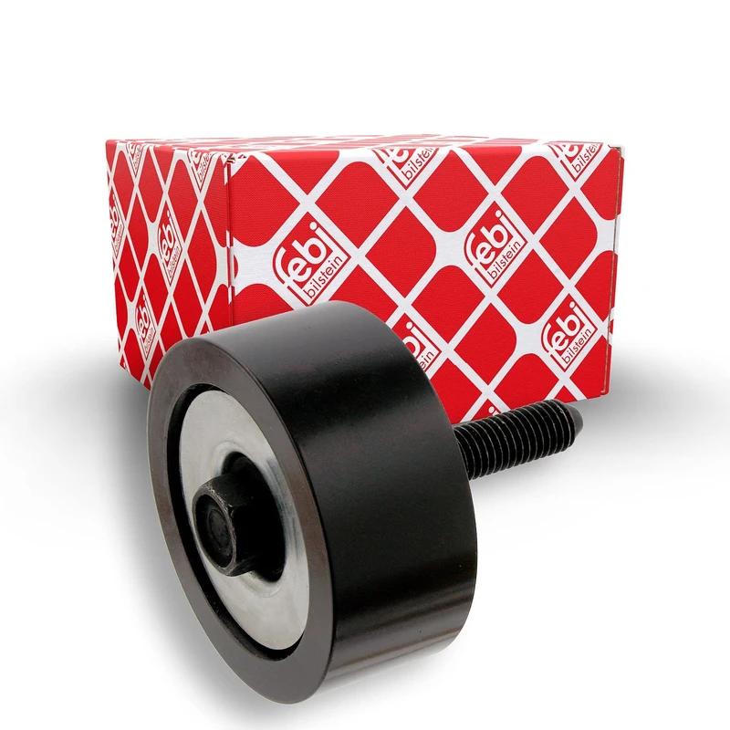febi bilstein 30948 Idler Pulley for auxiliary belt, with screw, pack of one