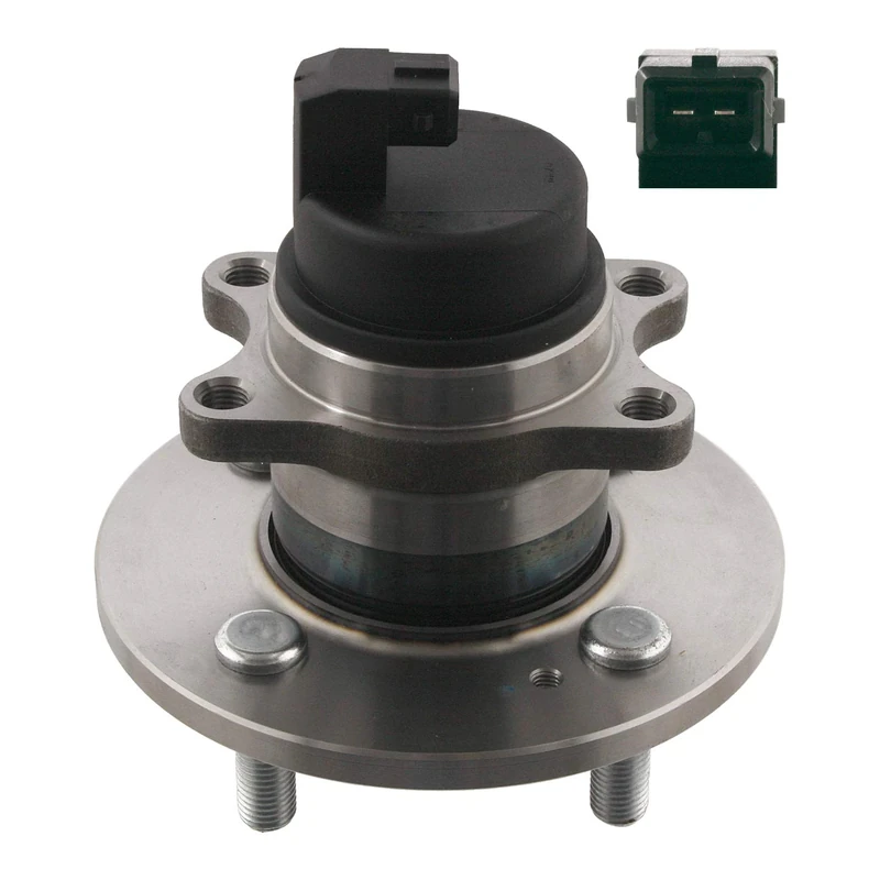 febi bilstein 31403 Wheel Bearing Kit with wheel hub and ABS sensor, pack of one