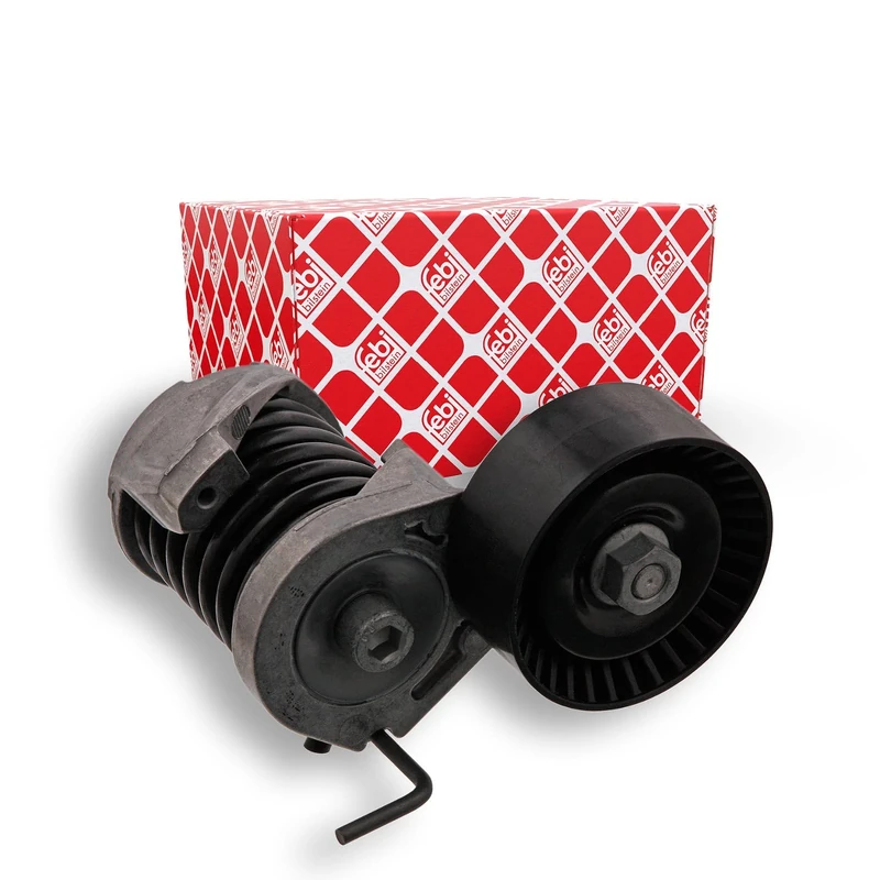 febi bilstein 34471 Tensioner Assembly for auxiliary belt, pack of one