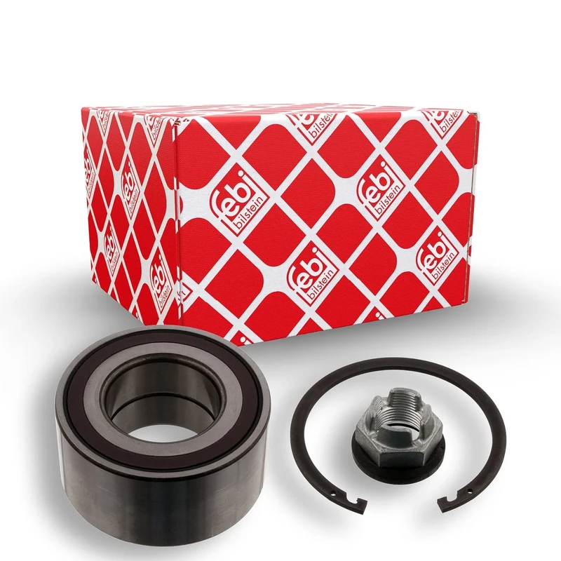 febi bilstein 33988 Wheel Bearing Kit with castle nut and circlip, pack of one