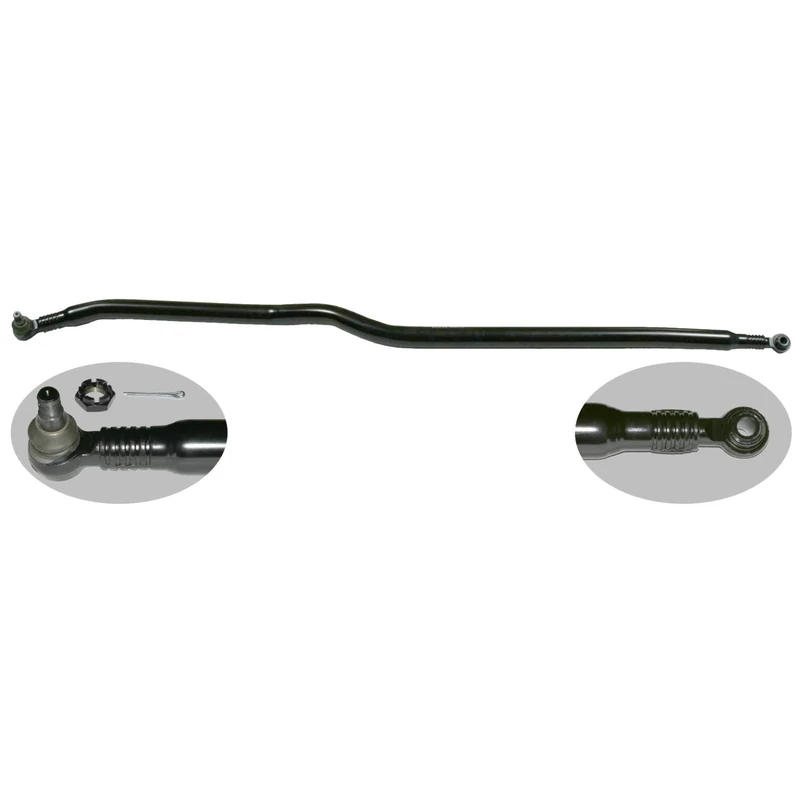 febi bilstein 21727 Drag Link with castle nut and cotter pin, from 1st idler arm to 2nd idler arm, pack of one