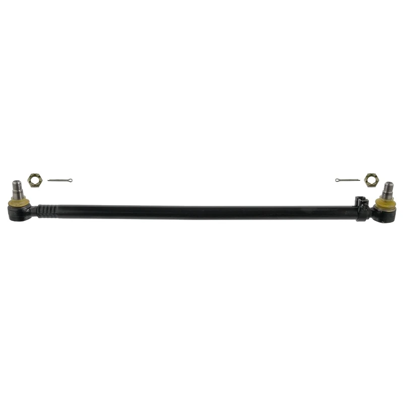 febi bilstein 35151 Drag Link with castle nuts and cotter pins, from steering gear to 1st front axle, pack of one