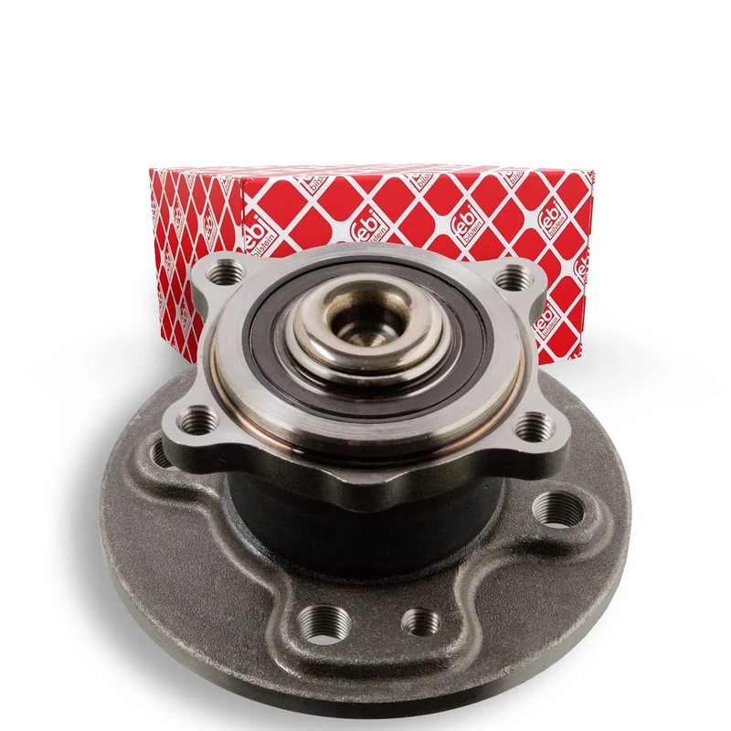 febi bilstein 31078 Wheel Bearing Kit with wheel hub and ABS sensor ring, pack of one