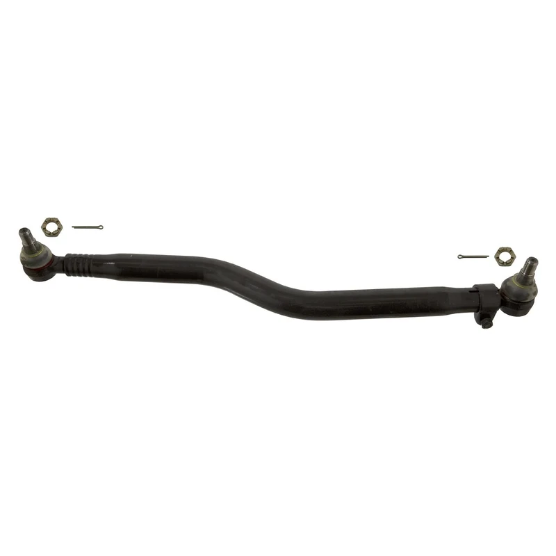 febi bilstein 34118 Drag Link with castle nuts and cotter pins, from steering gear to 1st front axle, pack of one