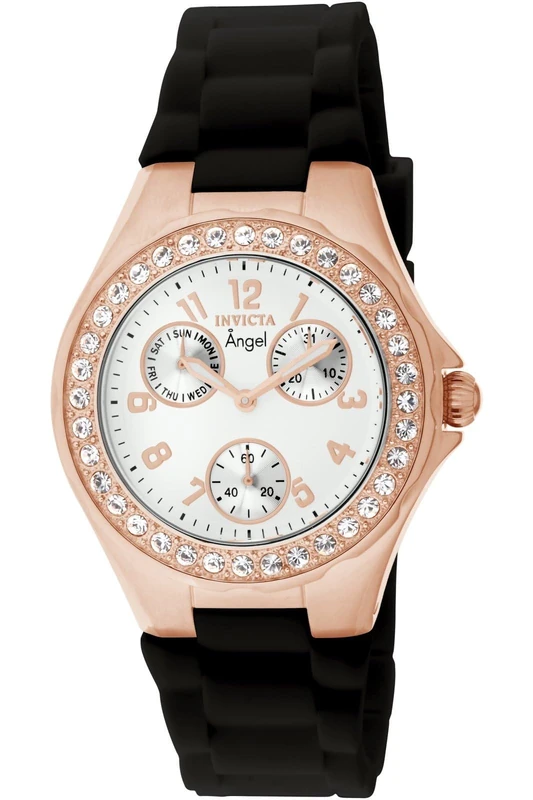 Invicta Angel 1645 Women's Watch - Waterproof - Analogue - Quartz Movement - stainless steel with white dial - 38mm