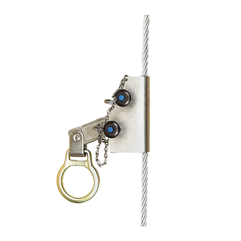 DBI/Sala, 5000338 Vertical System Component, Manual Wire Rope Grab For Use On 3/8 (9.5 mm) 7x19 Cable Lifeline, Silver by Capital Safety