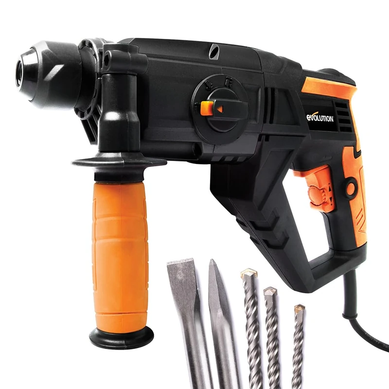 Evolution Power Tools SDS4-800 110V Hammer Drill - 4 Functions