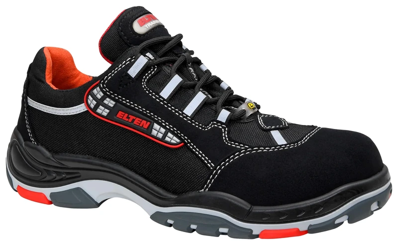 Elten 728321-39 Safety Shoes "Sanex" ESD S3, Size 6, Black/Grey - EN safety certified